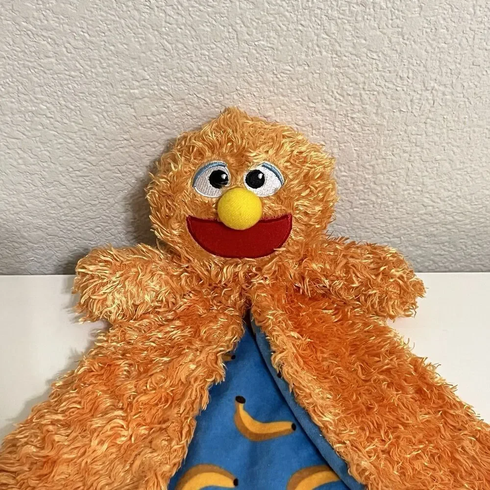 Ms. Rachel Herbie Huggable Lovey Security Blanket Lovie Orange Banana Lining